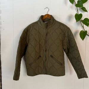 Olive Quilted Jacket